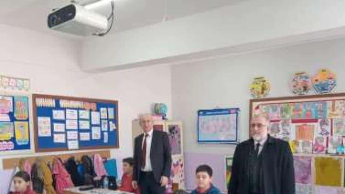 İlçe Milli Eğitim Müdürümüz Murat ÇULFA ile Şube Müdürümüz Erdal YAZAN'ın Okulumuzu Ziyaretleri
